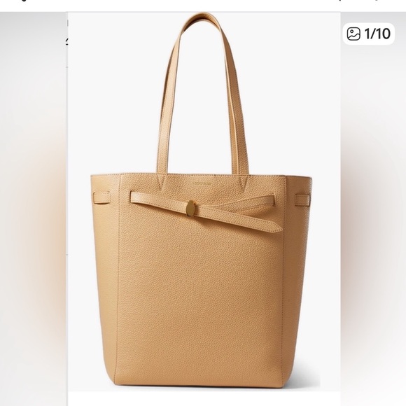 Veronica Beard Beige Leather Tote - Picture 2 of 5